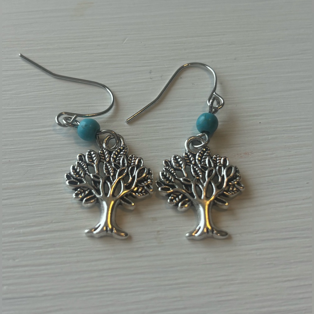 Bohemian Ethnic Vintage Earrings Set Acrylic Turquoise
